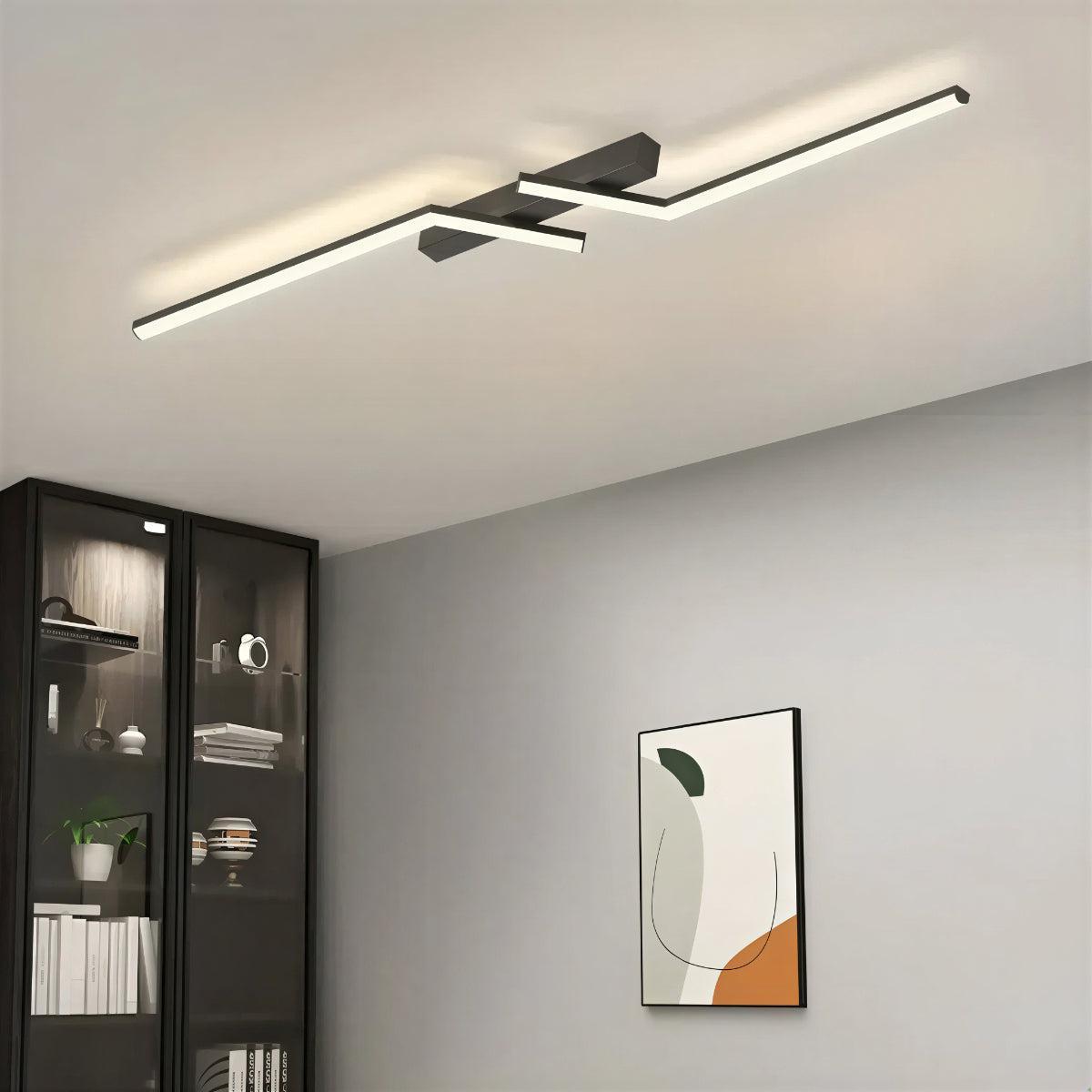 Minimalist Long Strip LED Ceiling Light Modern Linear Bar