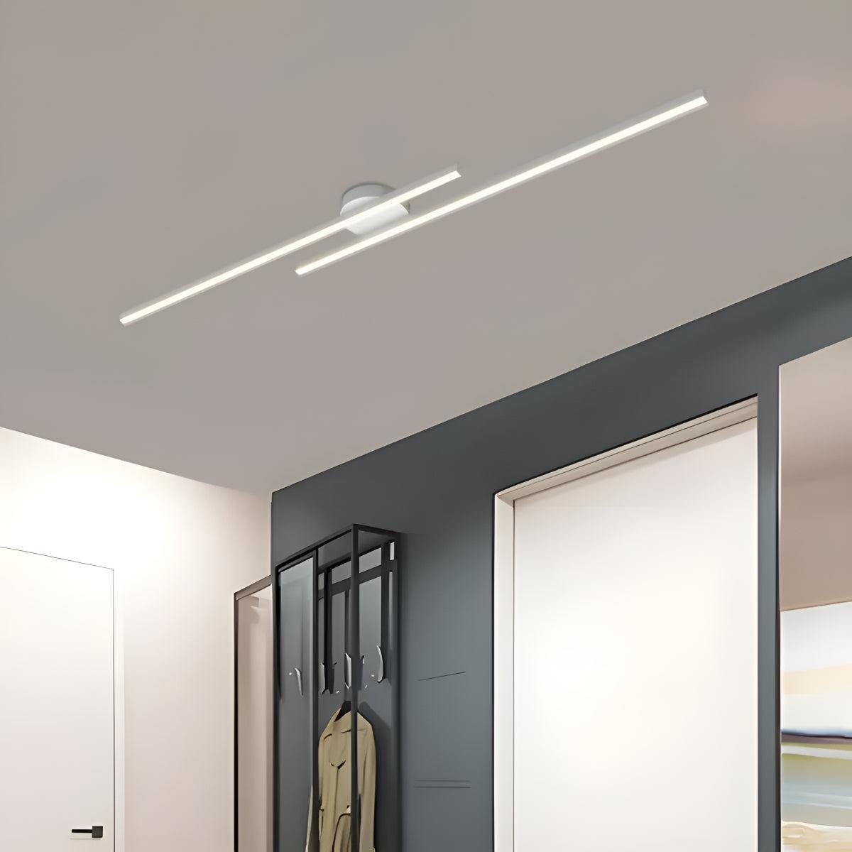 Modern Linear LED Flush Mount Ceiling Light Bar Fixture