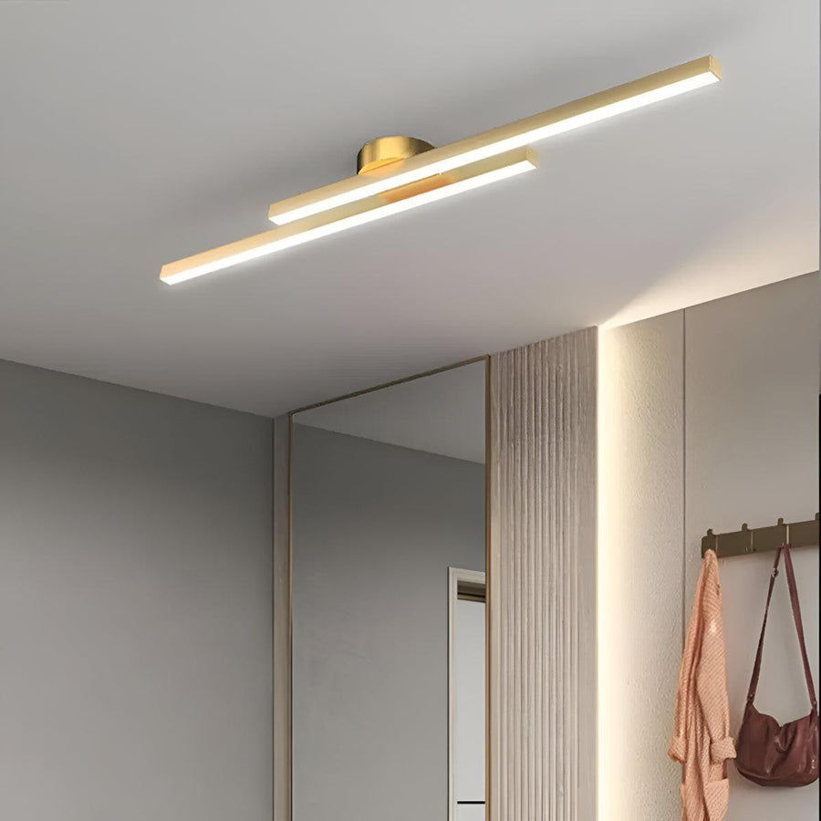 Modern Linear LED Flush Mount Ceiling Light Bar Fixture