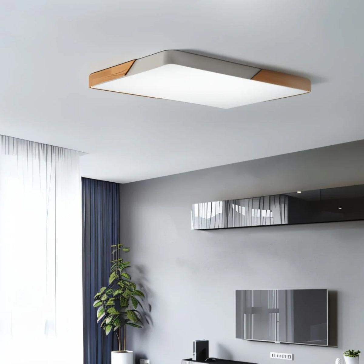 Modern Minimalist Square Flush Mount Ceiling Light LED Fixture