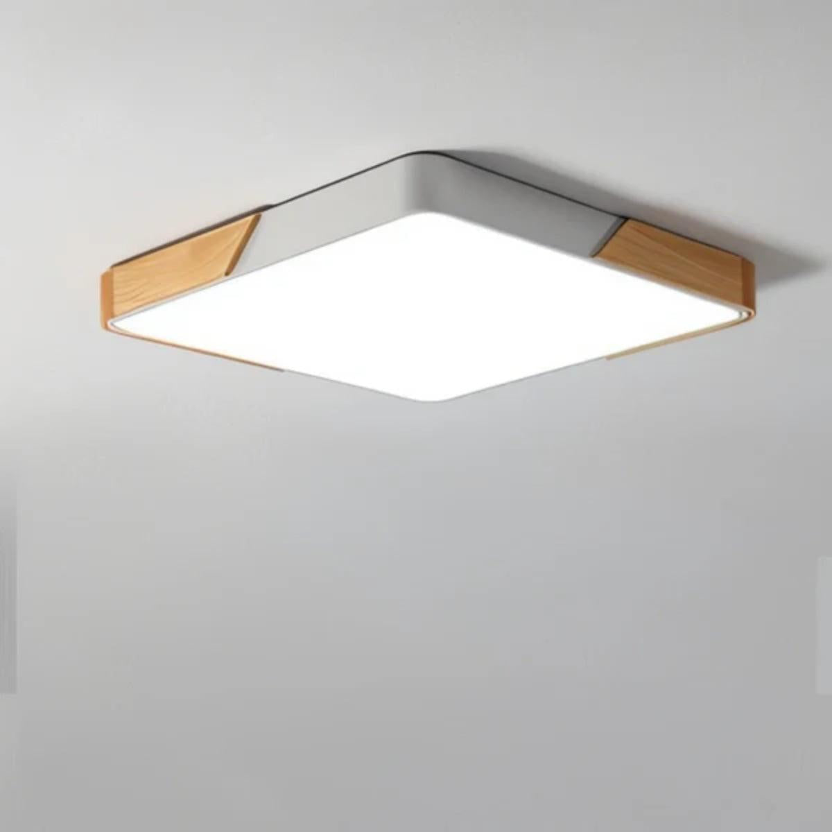 Modern Minimalist Square Flush Mount Ceiling Light LED Fixture