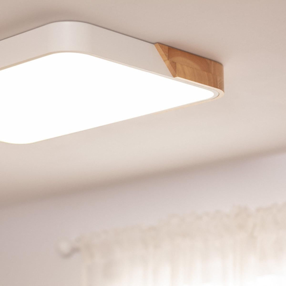 Modern Minimalist Square Flush Mount Ceiling Light LED Fixture
