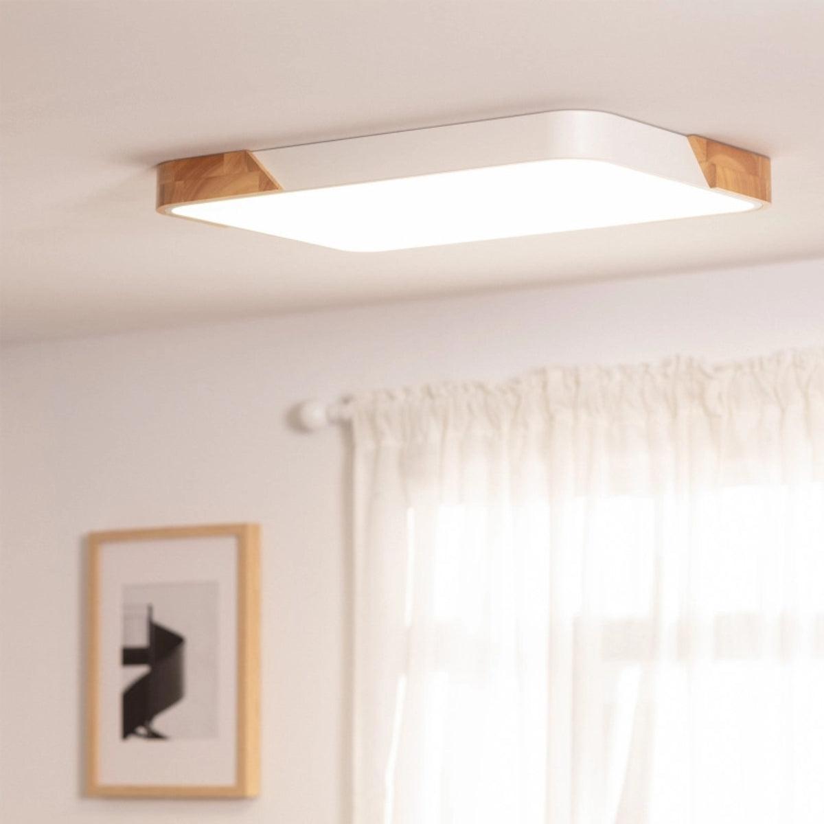 Modern Minimalist Square Flush Mount Ceiling Light LED Fixture