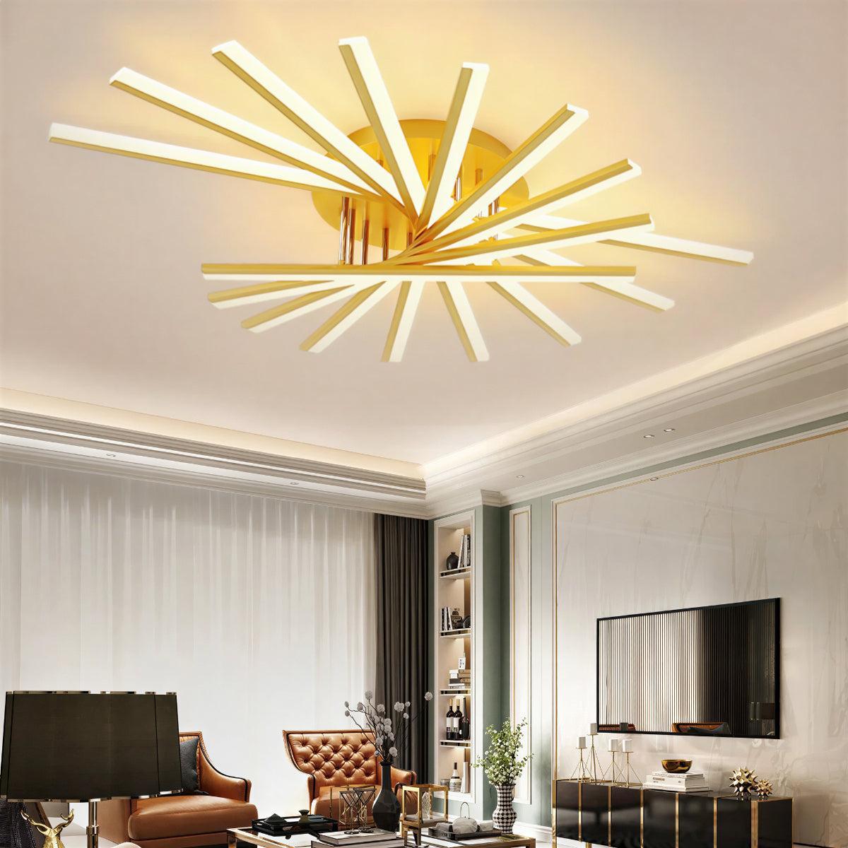 Nordic Starburst LED Flush Mount Ceiling Light Modern Minimalist