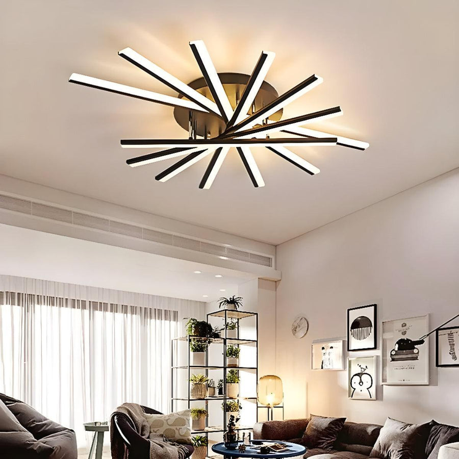 Nordic Starburst LED Flush Mount Ceiling Light Modern Minimalist