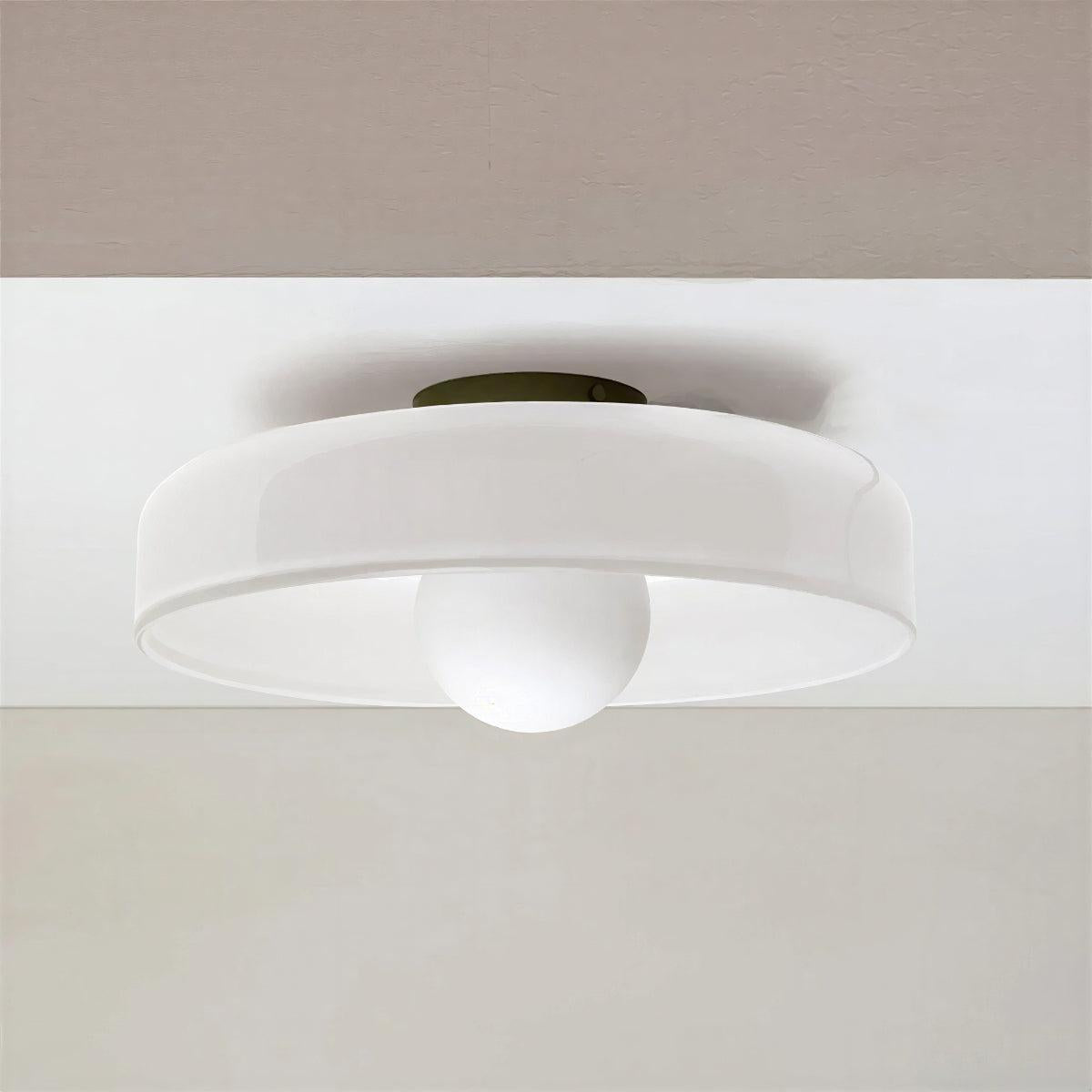 Round Flush Mount Ceiling Light Ambient Glow Modern Fixture