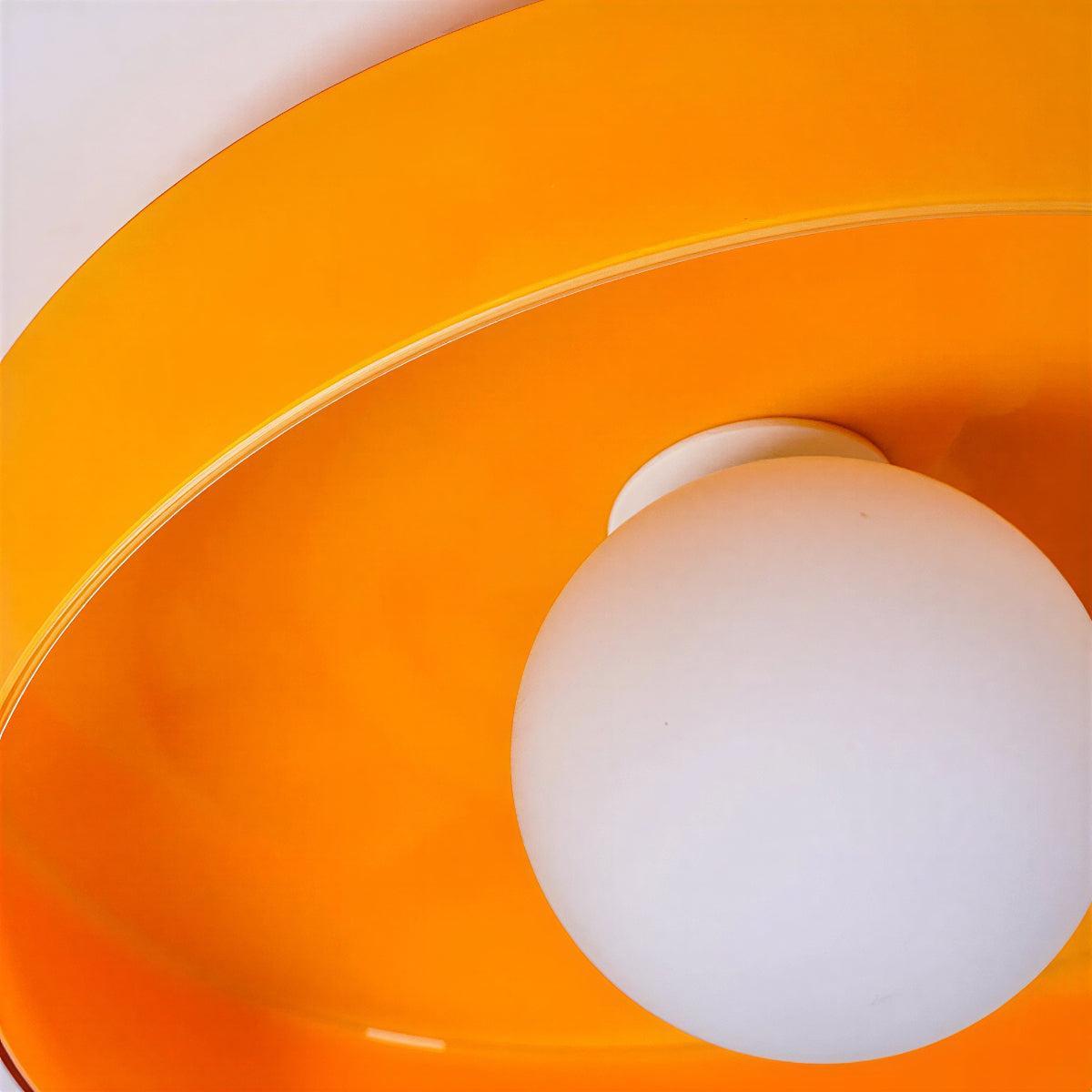 Round Flush Mount Ceiling Light Ambient Glow Modern Fixture