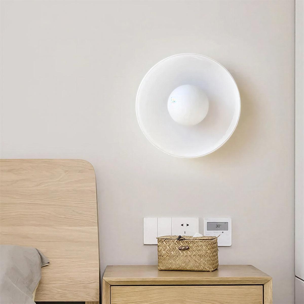 Round Flush Mount Ceiling Light Ambient Glow Modern Fixture