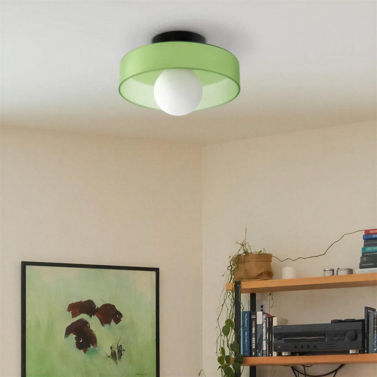 Round Flush Mount Ceiling Light Ambient Glow Modern Fixture