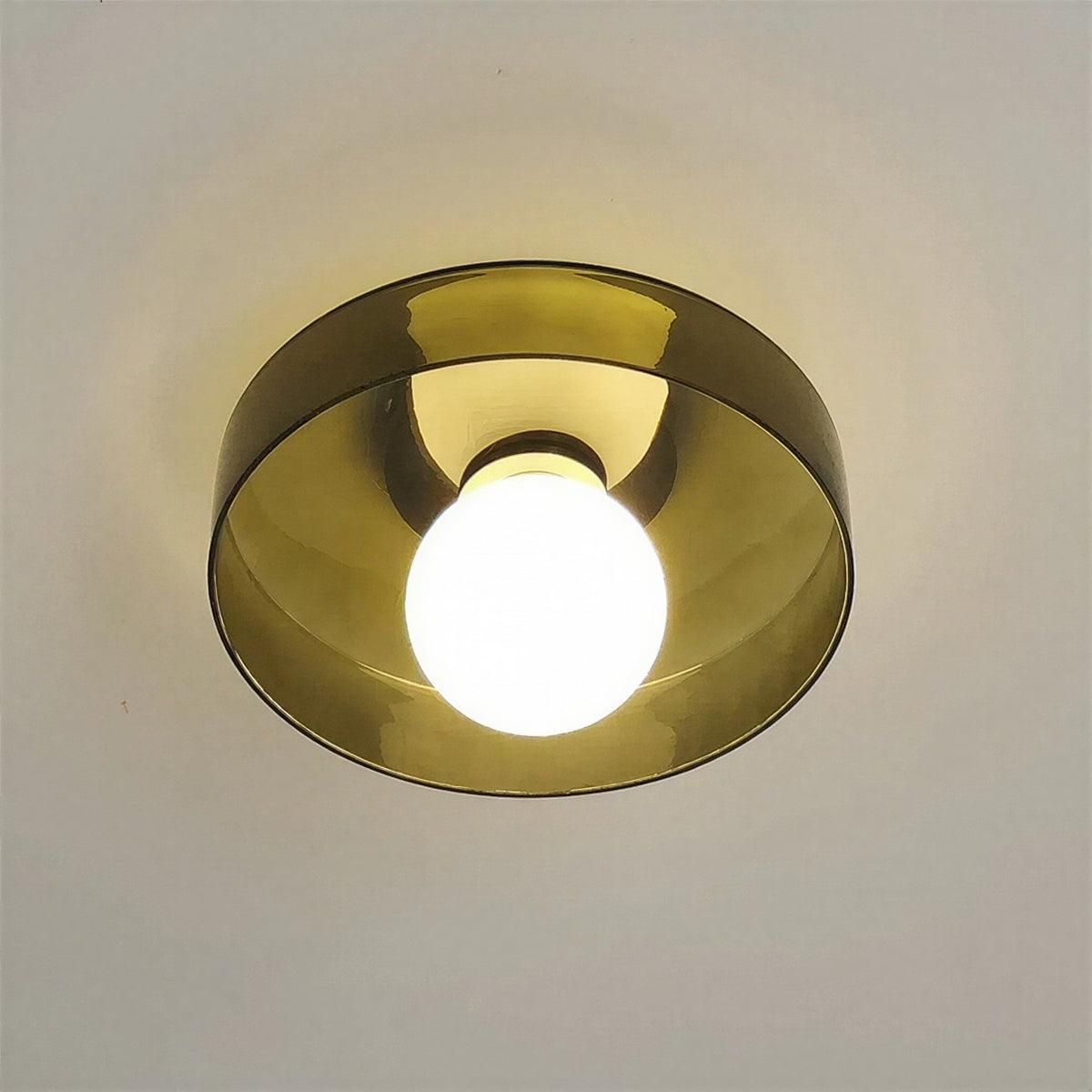 Round Flush Mount Ceiling Light Ambient Glow Modern Fixture